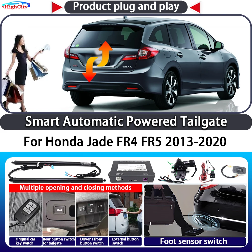

For Honda Jade FR4 FR5 2013-2020 OEM Smart Automatic Powered Tailgate Key Control Trunk Lift Close Kit Electric Power Tailgate