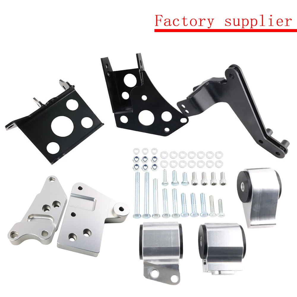 K-Series Engine Mount Bracket Kit For 1996-2000 Civic K20 K24 K-Swap EK Chassis