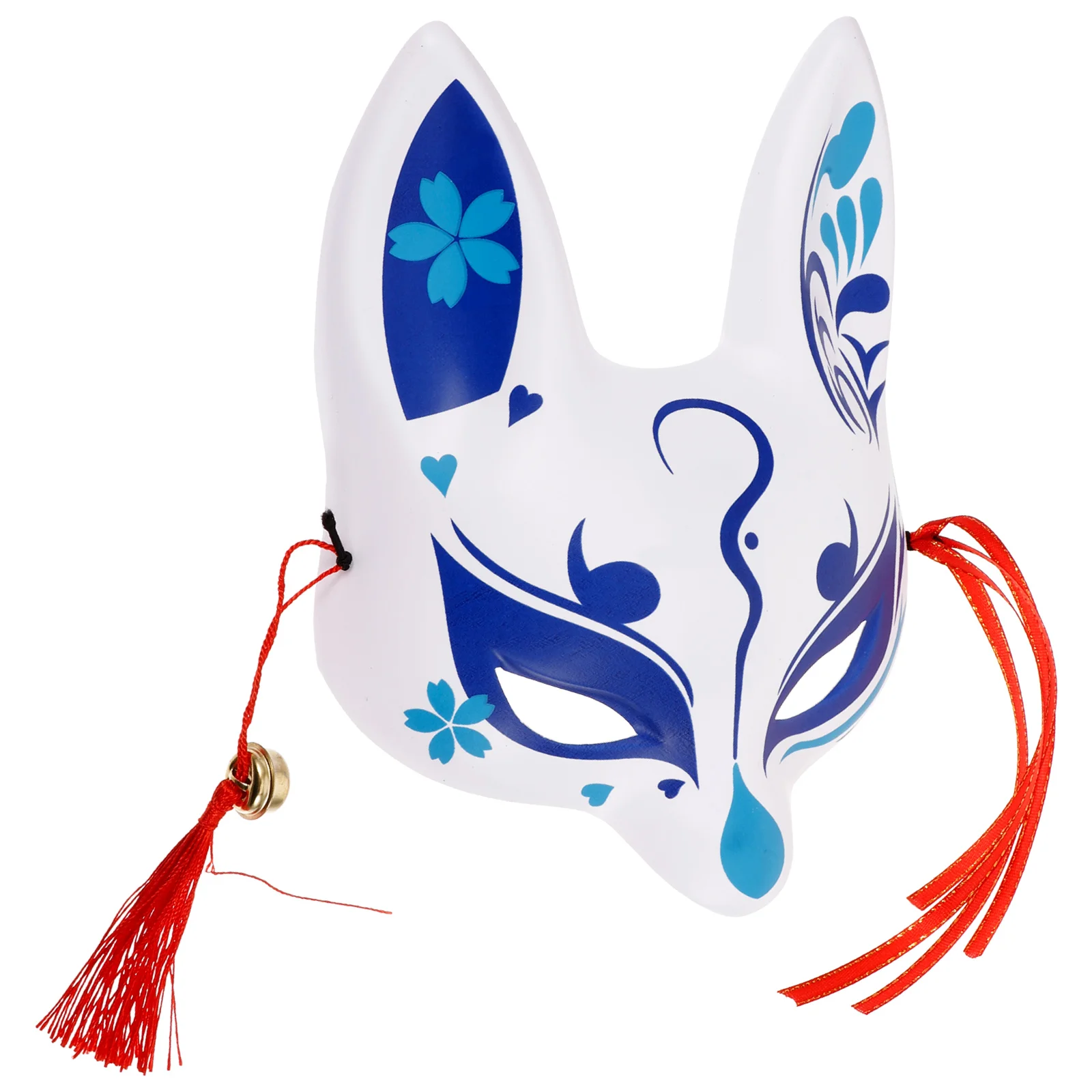 

Fox Demon Mask Japanese Style Animal Prom Half Facial for Masquerade Pvc Cosplay Decorative Face