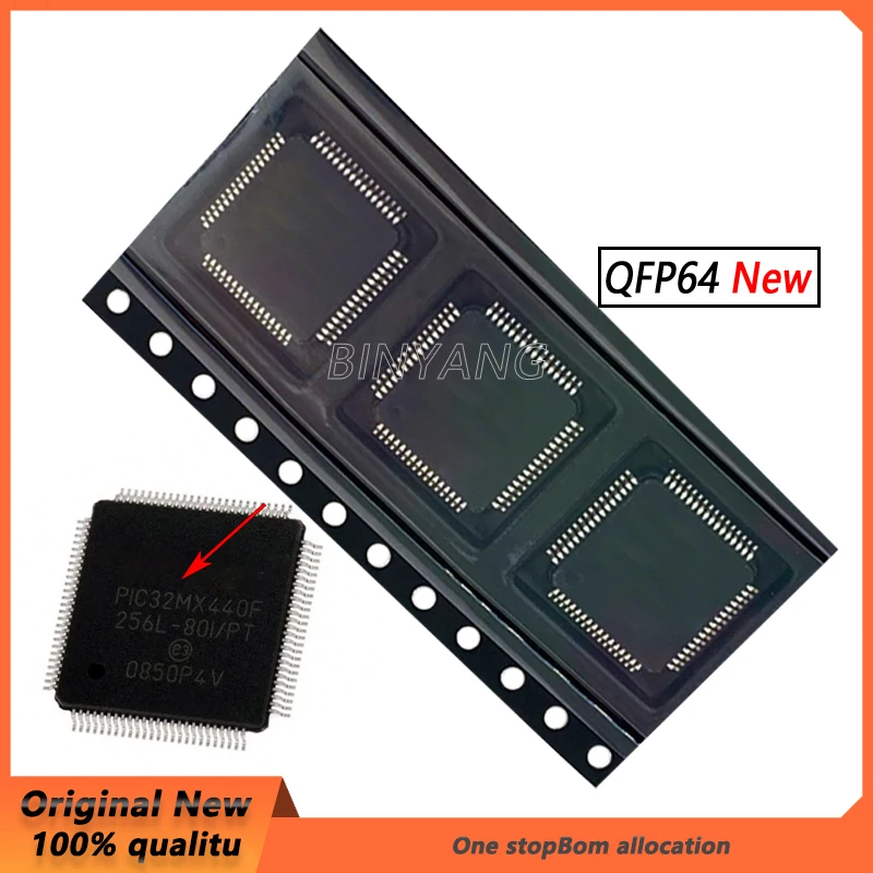 

(1piece)100% New PIC32MX440F256H-80I/PT PIC32MX440F256H QFP100 Chipset