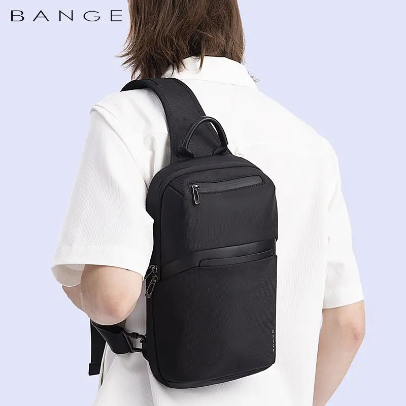 Imagem -04 - Bange Bolsa de Ombro Masculina Oxford Crossbody Bolsa Anti-roubo Bolsas de Ombro Curta Viagem Mensageiro Carregamento Usb Bolsa de Peito Pacote