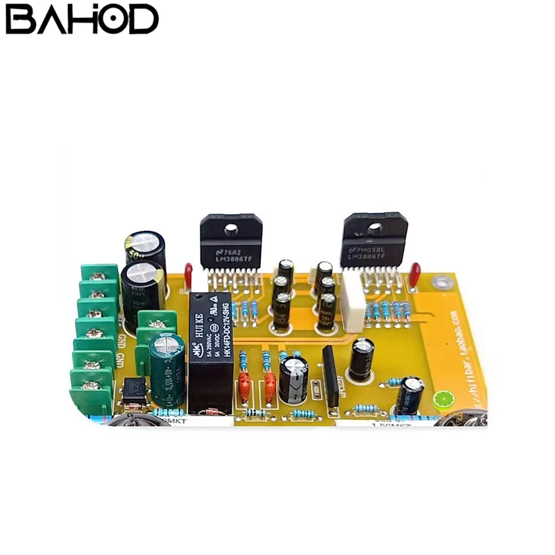 

BAHOD LM3886 60W*2 2.0 Channel Amplifier Board: High-Power Stereo Hi-Fi Amplifier Board for Home Theater