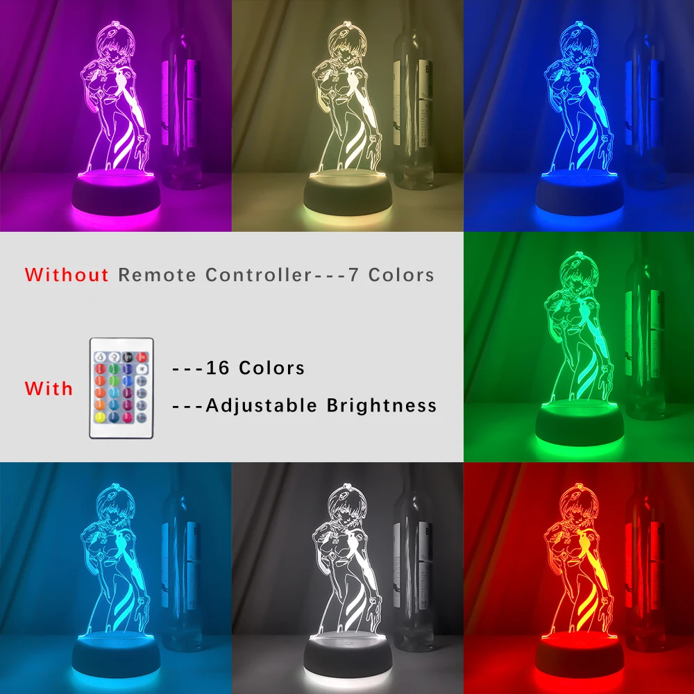 Newest 7/16 Colors Changing 3D Night Light Lamp Desk Setup Decor table Icon Logo Sensor Light Kids Child Birthday Gifts