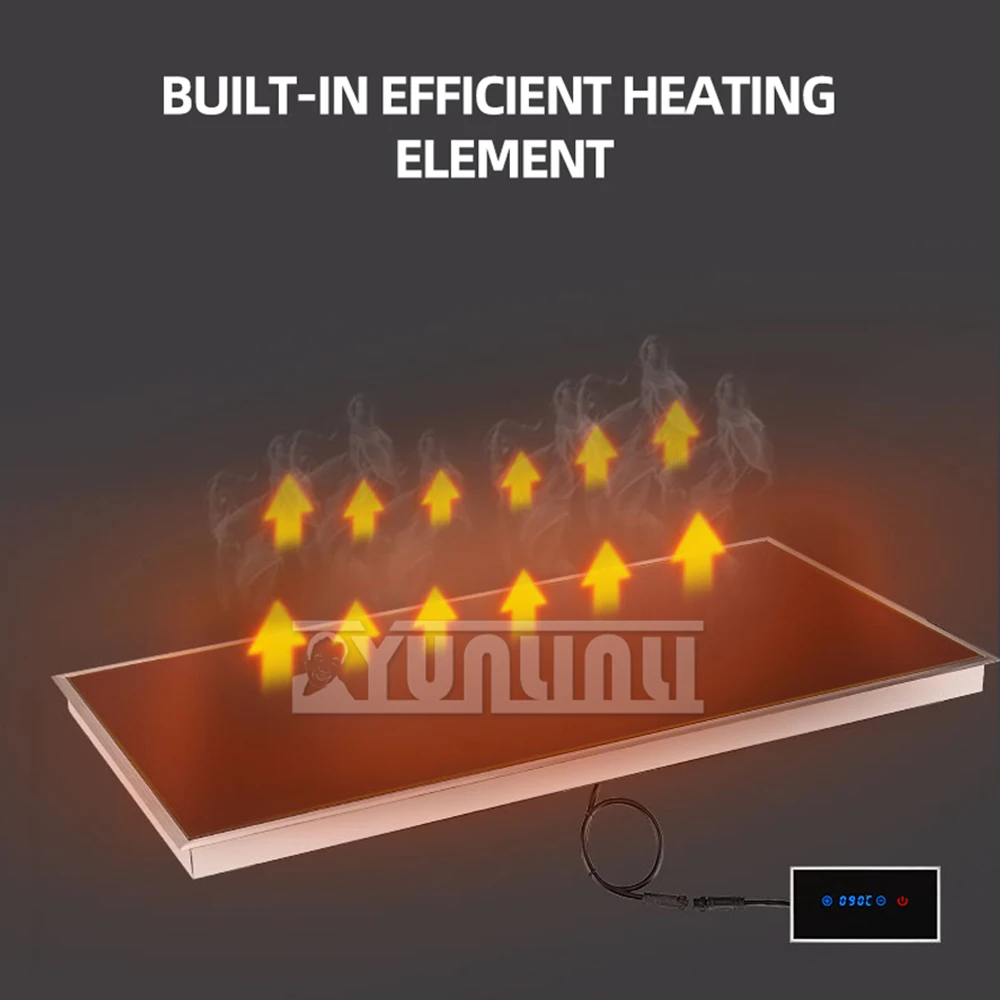 Kitchen Embedded Food Insulation Board Intelligent Buffet Food Warming Board Dishes Heat Preservation Table