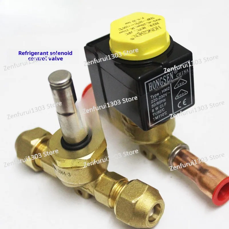 

Solenoid Valve Normally Closed 220/380V Coil Air Conditioner Cold Storage Heat Pump Refrigerant Electric Control Valve
