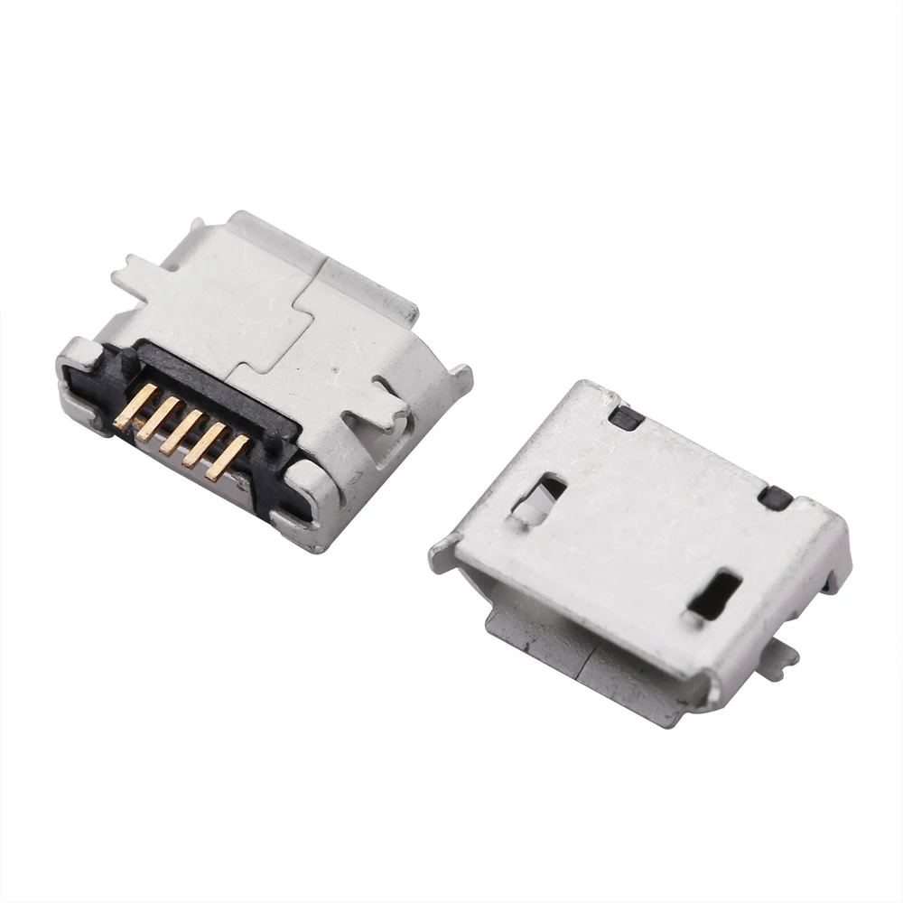 200PCS Assorted Micro USB 2P 5P Kit - 20 Types Jack Charging Port Plug Dock Charger SMD DIP For etc Port Socket Power Connector