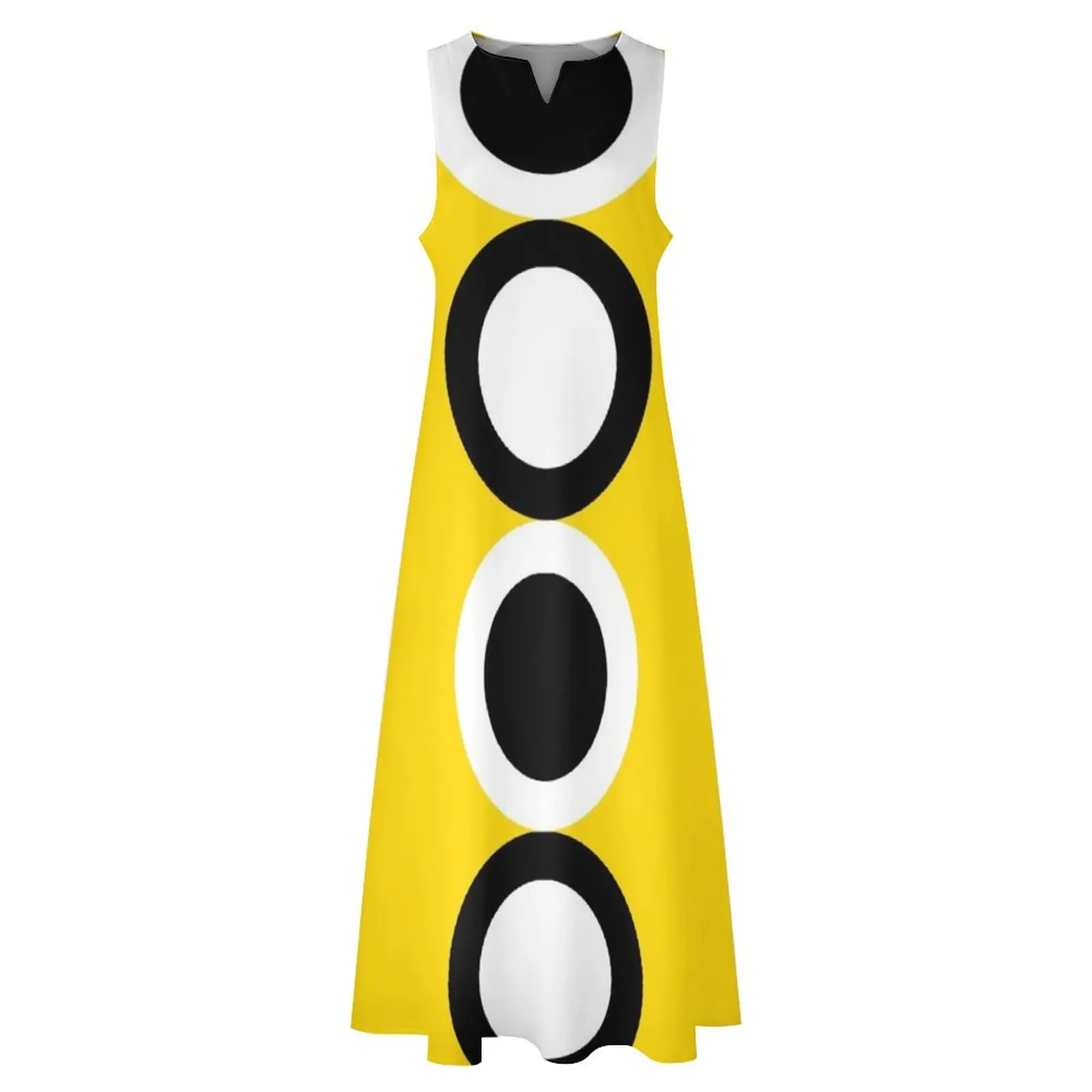 60s Yellow Retro Mod Circle Long Dress evening dress ladies prom dresses luxury evening dresses for women 2025 Dress