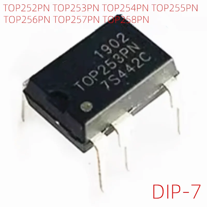 10PCS Chip de Gerenciamento de Energia TOP232PN TOP233PN TOP234PN TOP252PN TOP253PN TOP254PN TOP255PN TOP256PN TOP257PN TOP258PN DIP-7 TOP