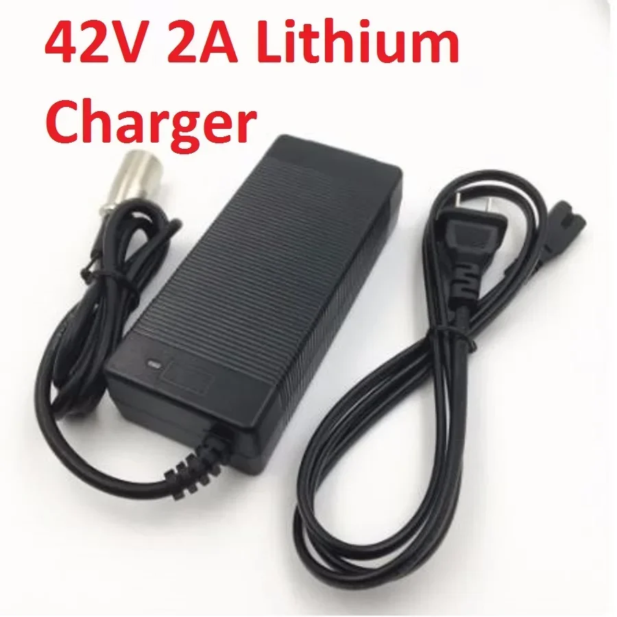 36V XLR Plug Charger 42V 2A  lithium battery charger for 36V lithium battery with 3-Pin Cannon Plug XLR Socket/connector