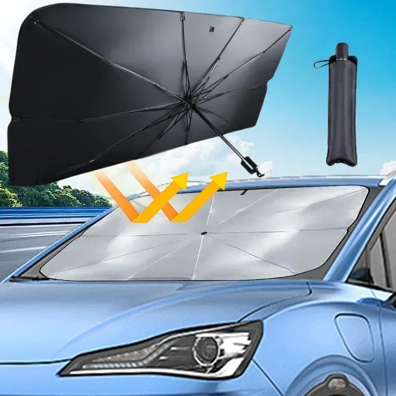 

Universal Car Sun Shade Windshield Umbrella Auto Front Window Foldable Sunshade Covers Car Parasol Protector UV Proof