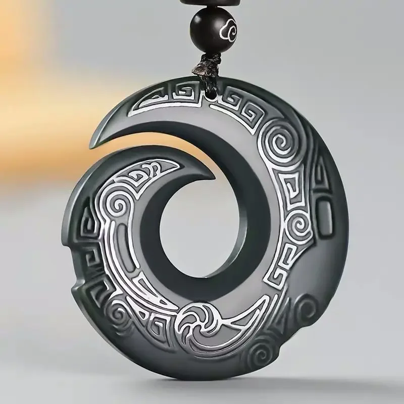 Obsydian surowy kamień naszyjnik rzemiosło dekoracyjne rzemiosło materiał organiczny Feng Shui Piedras biżuteria szczęście naturalne ozdoby ametystowe