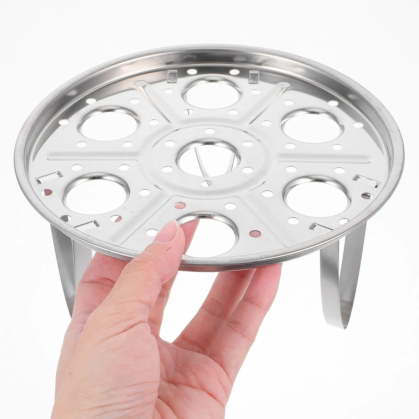 

Stainless Steel Steamer Rack Round Triangular Egg Steaming Basket For Pot Rice Cooker Pressure Cooker Fish Vegetables