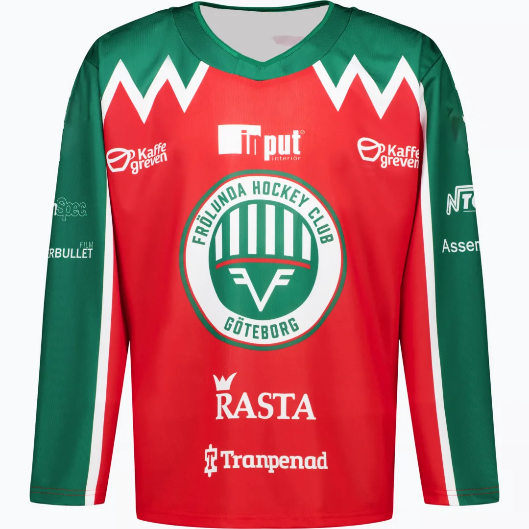

Хоккейная футболка Frölunda HC 25-26 для домашних матчей, быстросохнущая, для мужчин и детей, подарок для фанатов хоккея, женская футболка в стиле Y2K