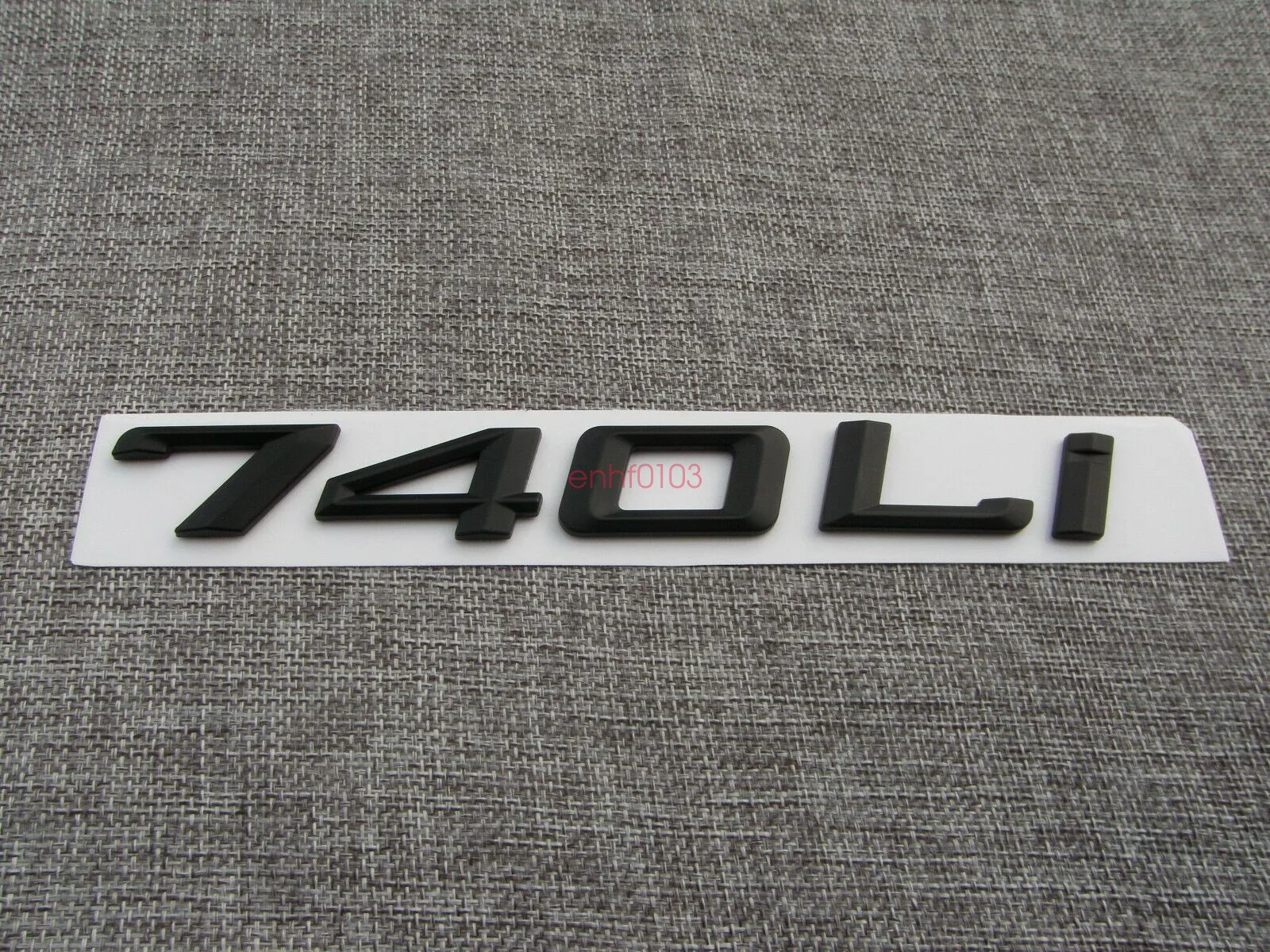

Matt Black Number Trunk Letters Badge Emblem Sticker for BMW 7 Series 740Li