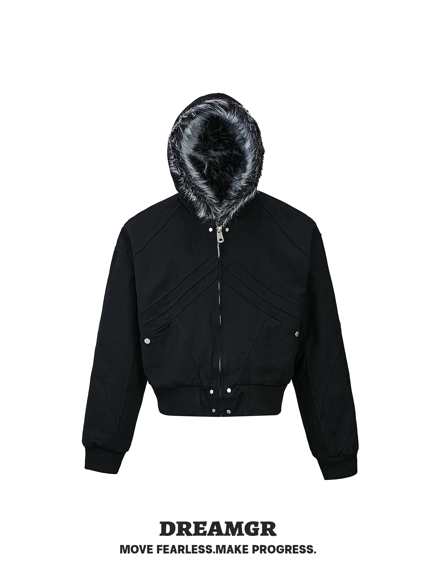 

Warm Canvas Jaet Men's Winter Coat ark Sculpture Mountain Eagle Cotton Outerwear Youth Faion Long Sve Zipper Closure