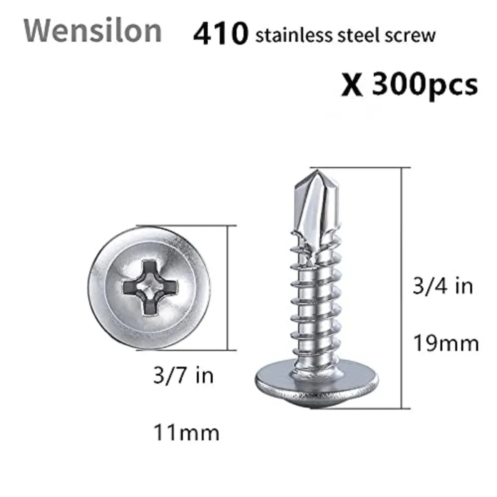 410 Stainless Steel Self-Tapping Screws #8 x 3/4