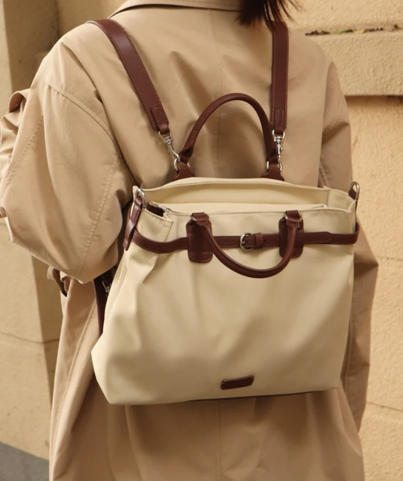 2026 NEW Women's Nylon Laptop Backpack Tote Large Capacity Shoulder Bag for Commute Work Multipurpose Travel Carryall mochila 배낭