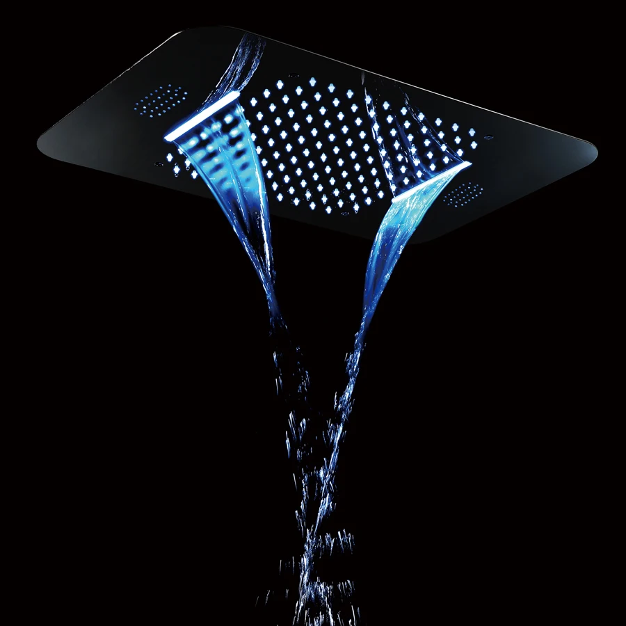 Imagem -02 - Boenn-inteligente Banheiro Cachoeira Chuveiro Escondido Teto Chuva Alta Pressão Led Music Household 58x38cm m