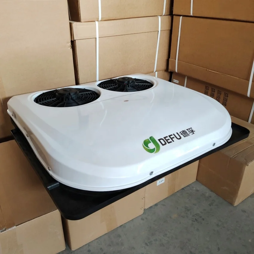 جرار 24 فولت المقصورة على السطح وقوف السيارات تكييف الهواء مكيف الهواء الكهربائي 12 فولت للشاحنات #3