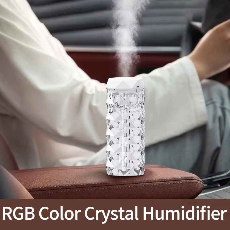 500ml umidificador de ar usb difusor de fragrância perfume spray perfume purificador de óleo essencial cristal transparente umidificador