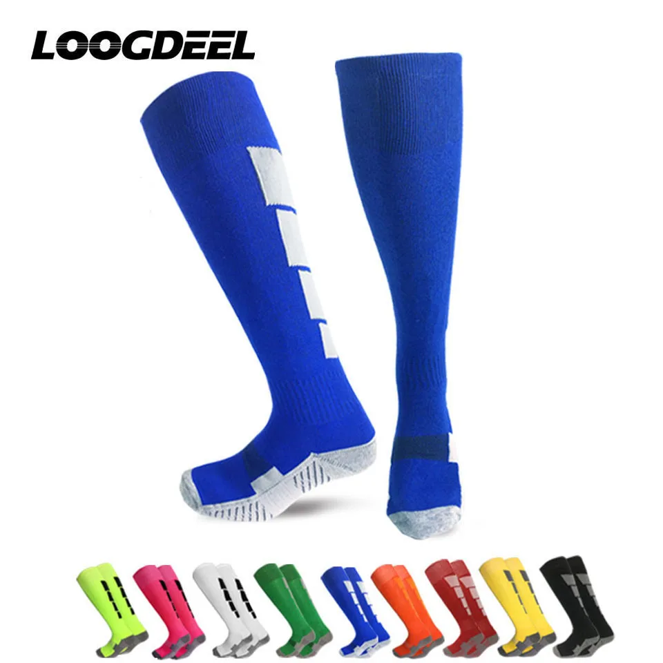 Loogdeel Kids Soccer Socks Youth Soccer Socks Boys Girls Football Socks Adult Baseball Socks Men Women Cushion Team Sport Socks