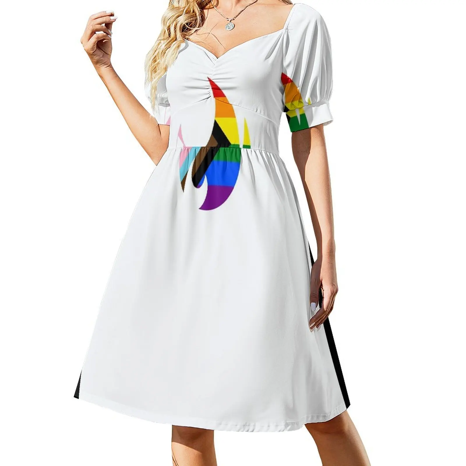 

CSPC Pride logomark, background friendly Short Sleeved Dress summer outfits for women 2025 women dress Dress