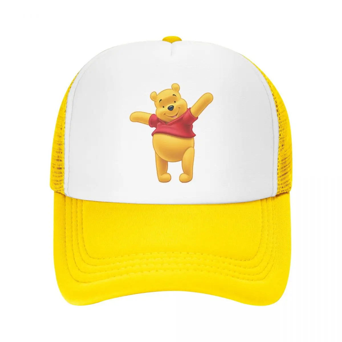 

Винни Пух Детские шляпы дальнобойщика Унисекс Повседневная сетчатая бейсболка Летняя регулируемая спортивная кепка