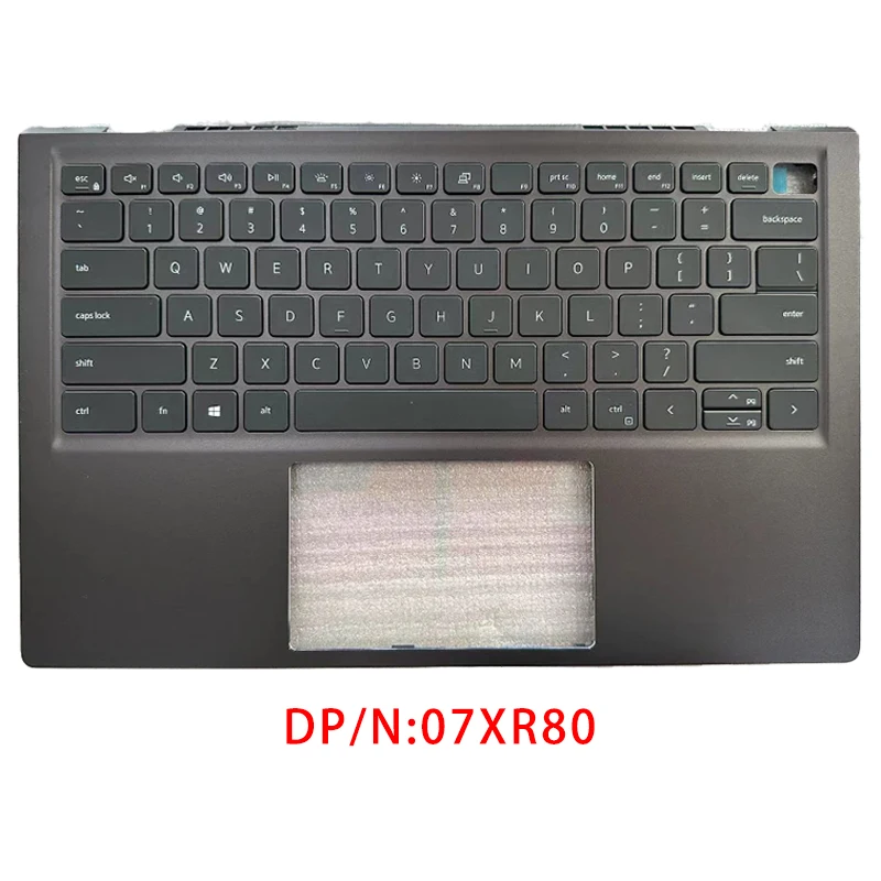 Imagem -02 - Teclado para Notebook com Retroiluminação Dell Vostro 5410 V5415 Replacemen 07xr80 Preto e Cinza Novos Acessórios