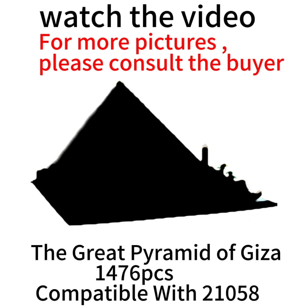 

In Stock 1476Pcs The Great Pyramid of Giza Model Building Block Set Compatible 21058 Diy Assembled Bricks Kid Christmas Toys