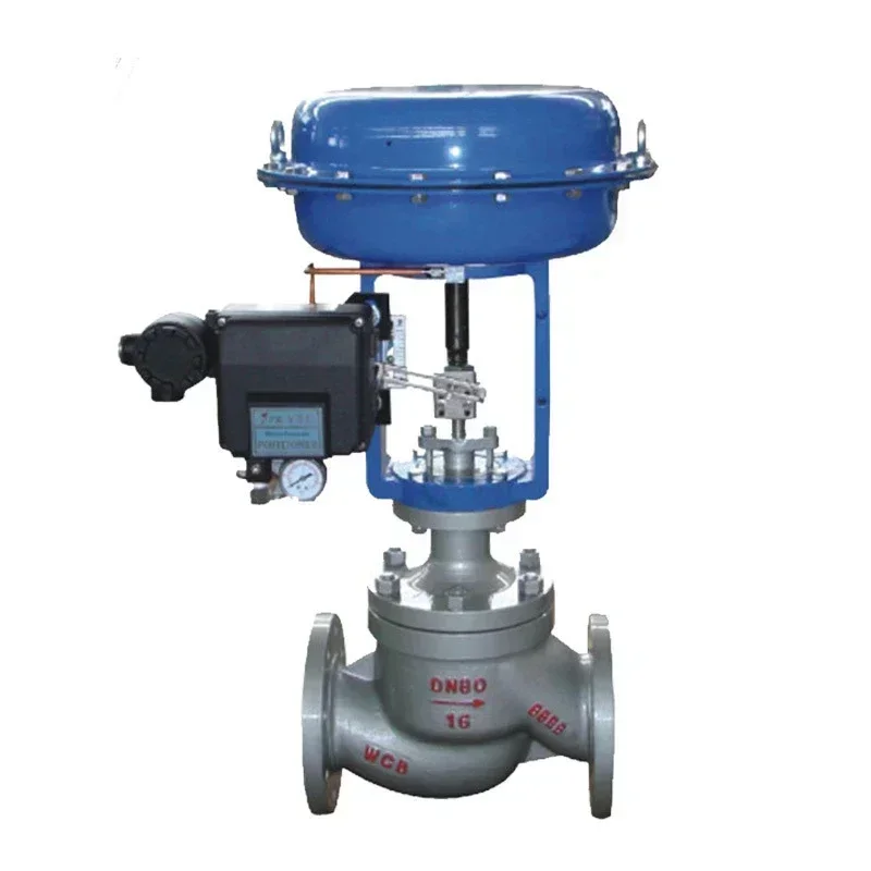 Water Steam Single-seated Pneumatic Control Globe Valve with 4-20ma  Smart Positioner Diaphragm