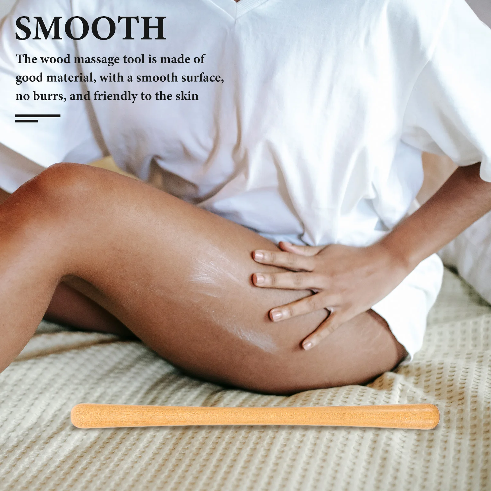 

Wood Massage Stick Deep Tissue Muscle Relief Back Shoulder Neck Portable Body Massager Fatigue Recovery Tool Scraper Bar