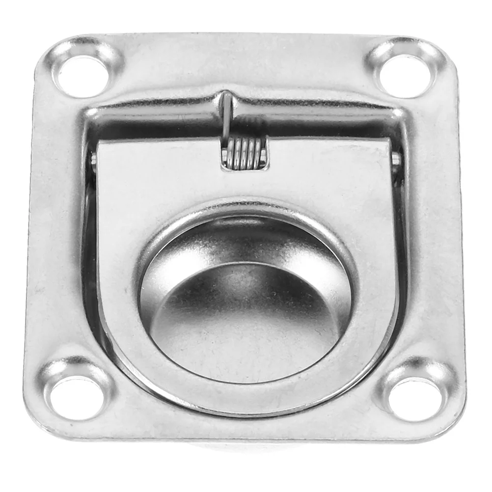 

Marine Grade Stainless Steel Pull Ring Handle Boat Hatch Latch Deck Accessory Reliable Performance Easy Installation