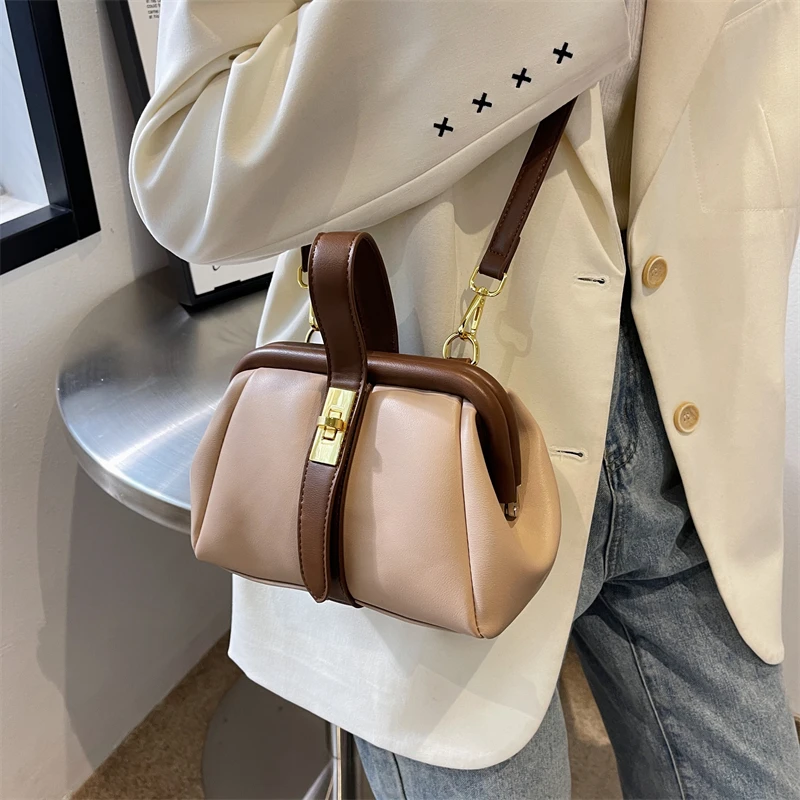 Trend Clutch PU Leather Small Crossbody Side Shoulder Bag with Short Handle 2022 Fashion Brand Designer Female Luxury Handbag