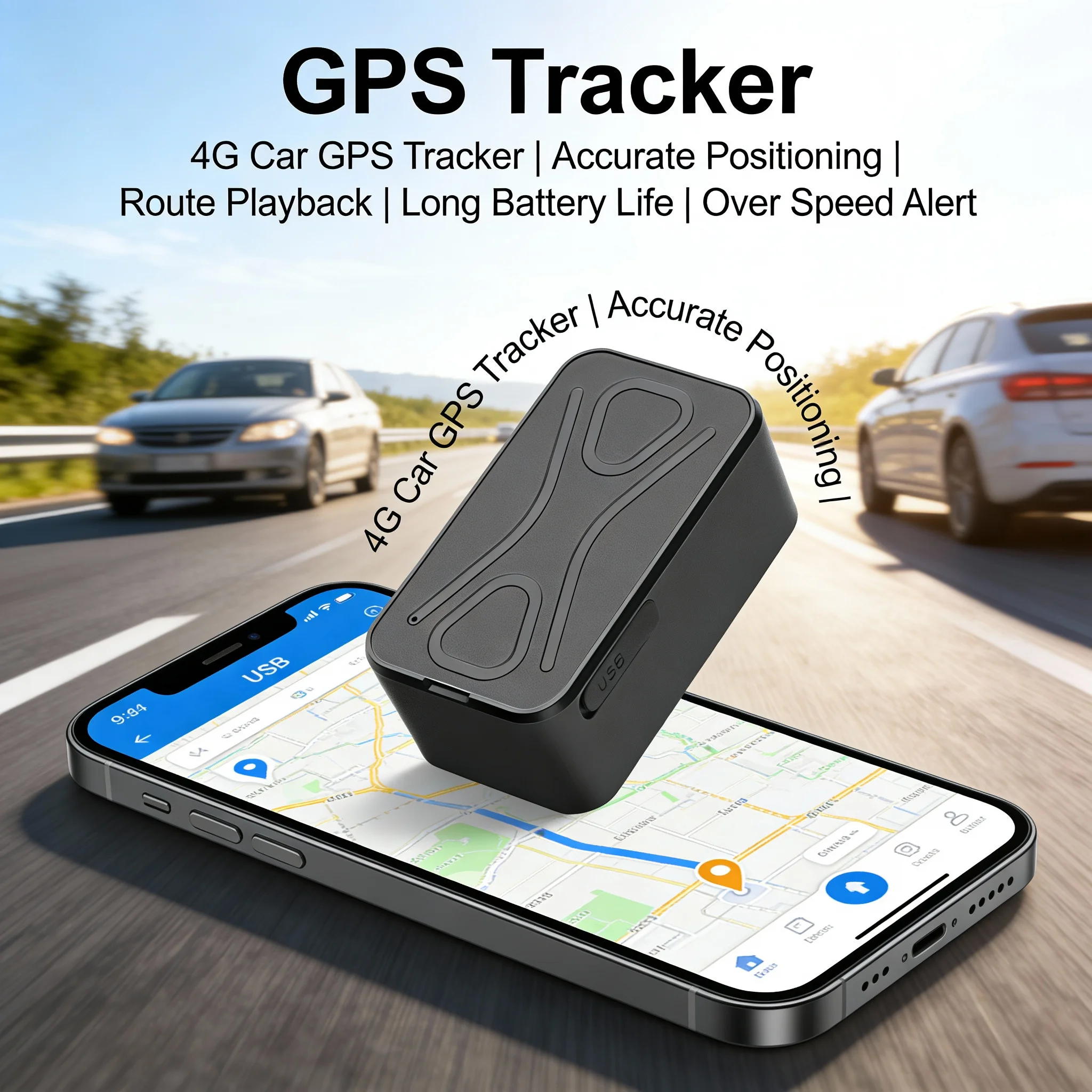 4G car GPS tracker waterproof strong magnetic， GPS tracking locator WIFI base station car parcel container GPS anti-loss device