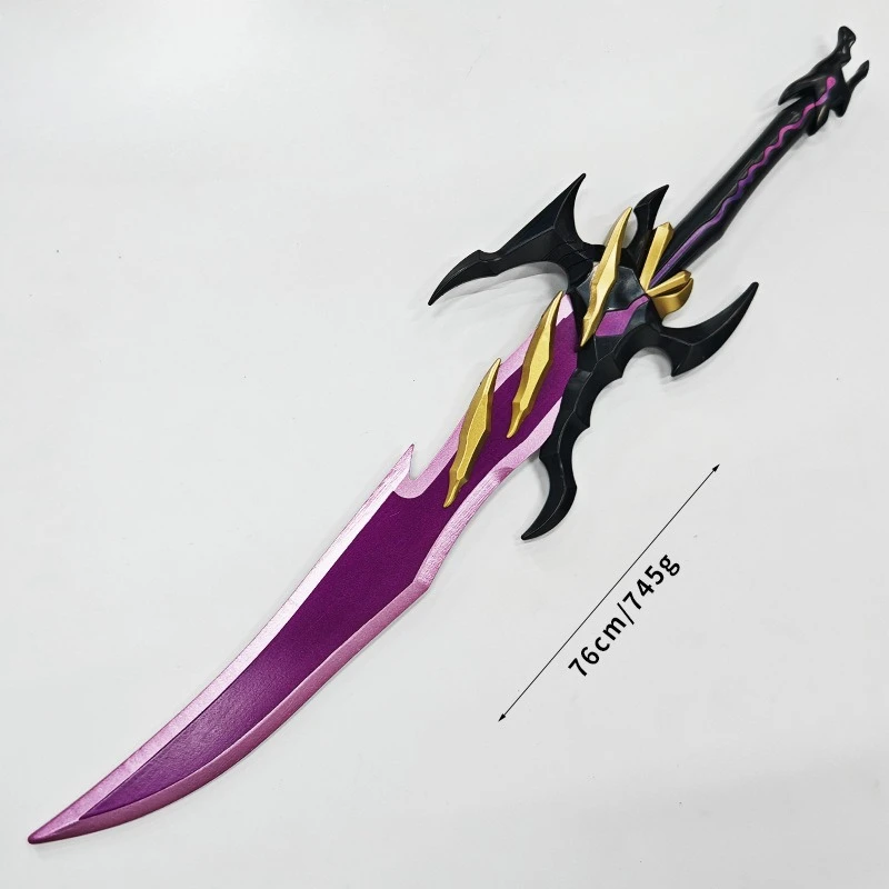 76 cm/29,92 Zoll Solo Nivellierung Schwert Antares Zähne Modell Requisiten Mittelalterliche Holz Anime Peripheriegeräte Cosplay Freund Geschenk Display Spielzeug