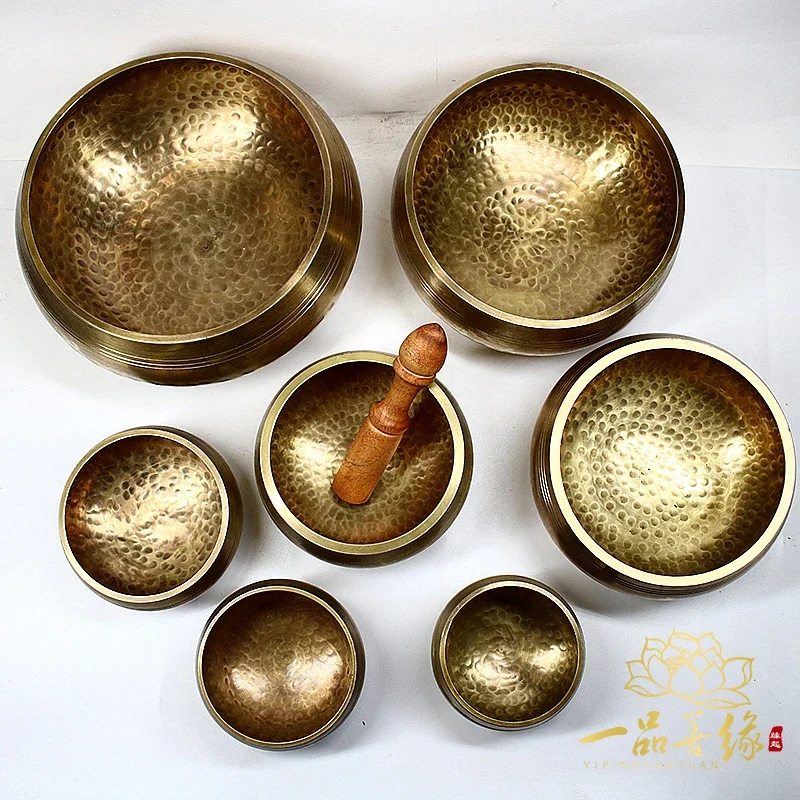 Tibetan Meditation Singing Bowl Nepalese Buddhist Chanting Yoga Sound Therapy Copper Religion Carft