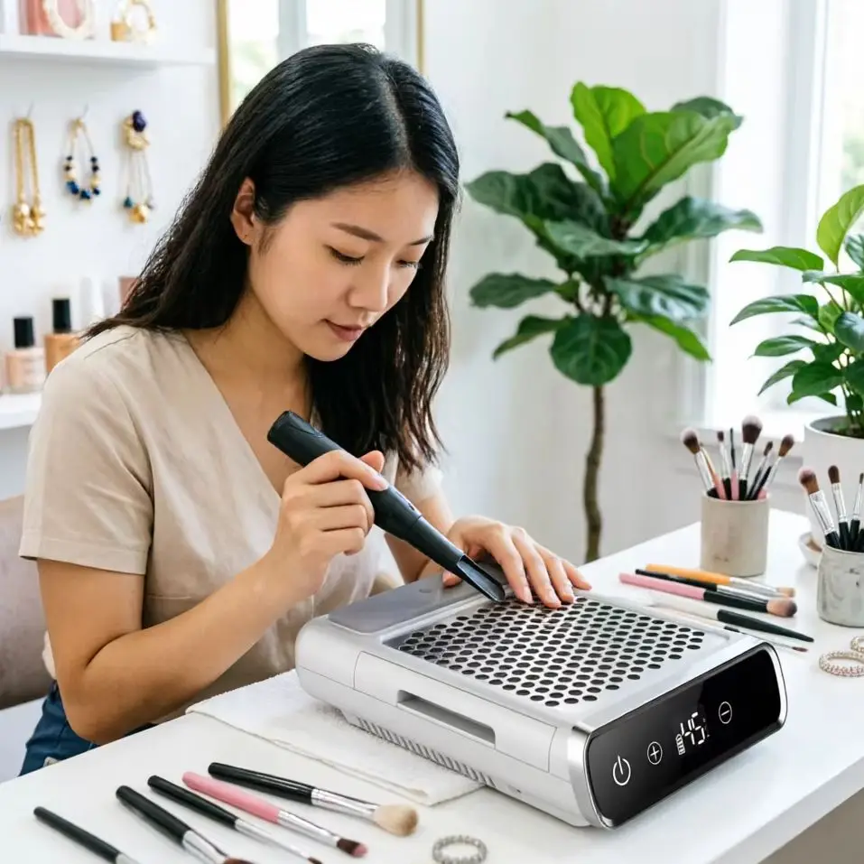 

ADJUSTABLE SPEED NAIL DUST VACUUM CLEANER PROFESSIONAL BEAUTY EQUIPMENT