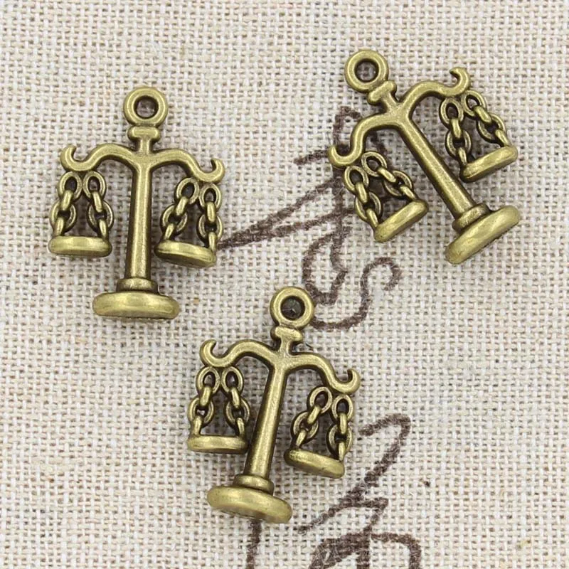 20pcs Charms Libra Scales Of Justice 22x17mm Antique Silver Color Pendants Tibetan Findings DIY Handmade Making Craft