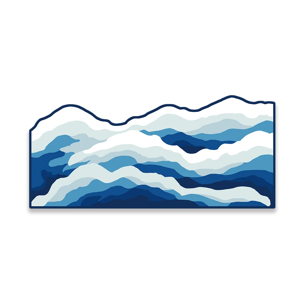 FBB Mousepad Sea Wave Shape Keyboard Mouse Mat Blue Ocean Special-Shaped Computer MousePads Gamer Soft Office Carpet Table Mat