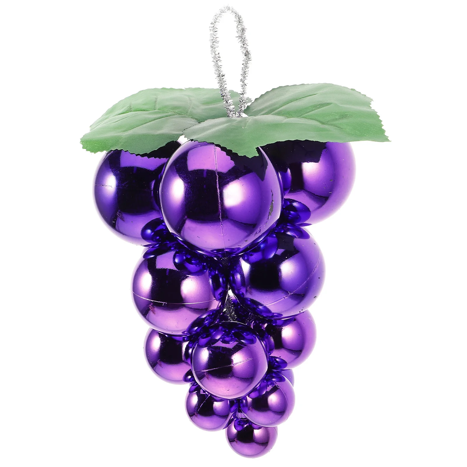 

1pcs Christmas Ball Decorations Artificial Grapes Hanging Ornaments Reflective Mirror Xmas Tree Decor Festive Party Diy Decor