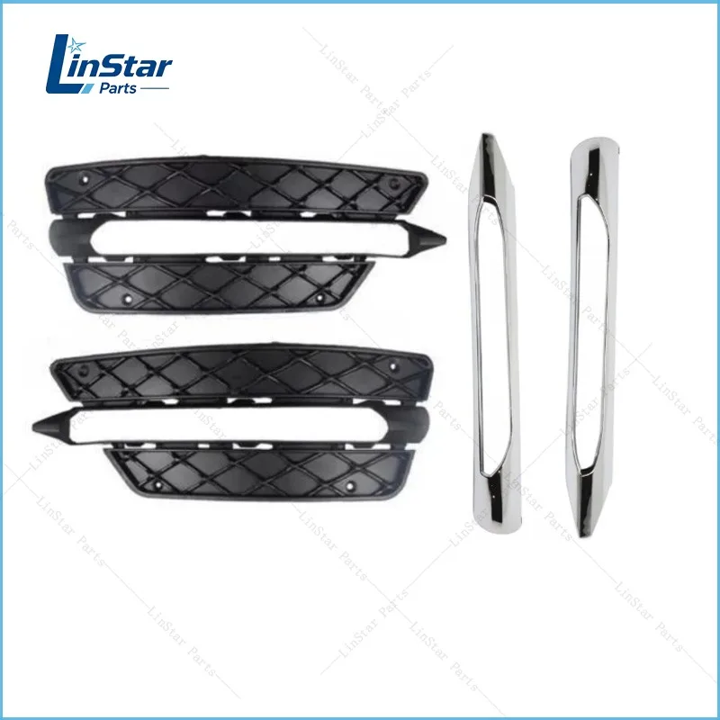 Fog Light Cover Bumper Grille Trim 2048852974 2048853074 2048851353 2048851453 For Mercedes Benz C Class W204 2011-2014 view 3