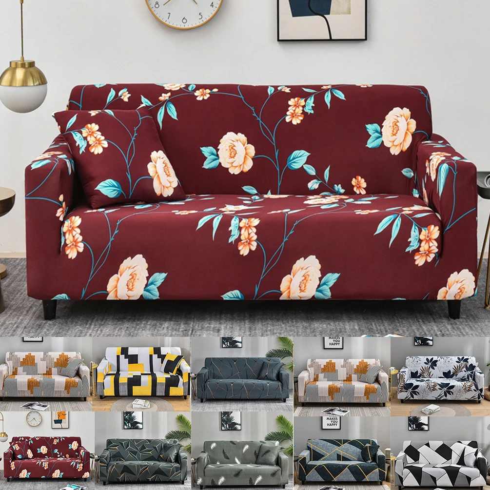 

1pc Printing Sofa Covers for Living Room Elastic Sofa Cover Corner Couch Cover Sofa Slipcovers Chair Furniture Protector