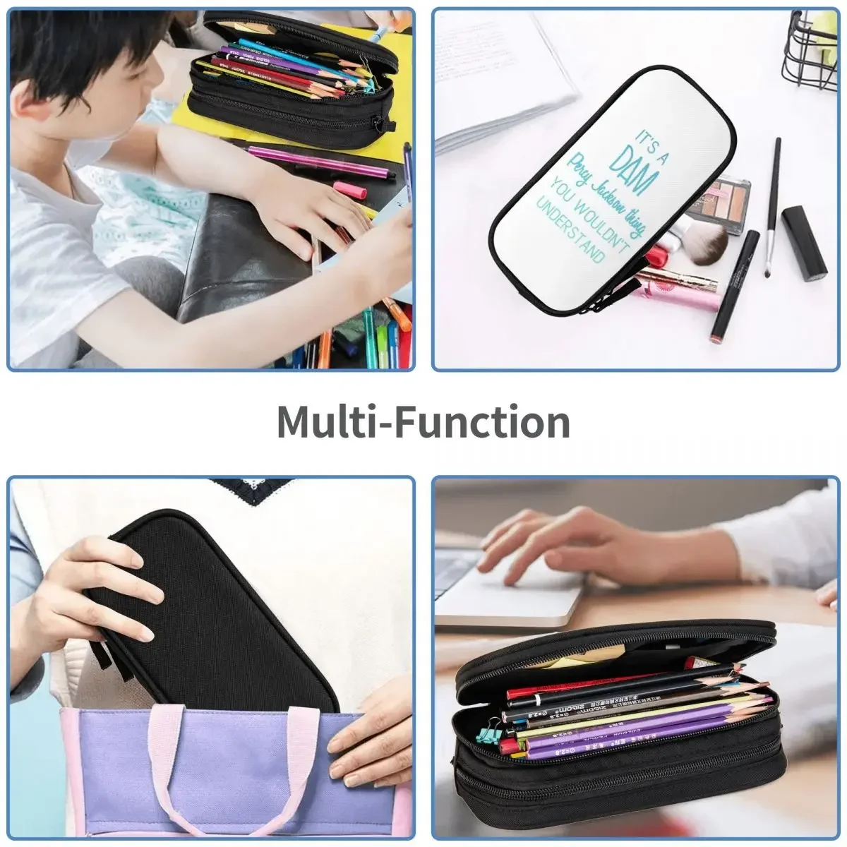 حافظة أقلام رصاص من دام بيرسي جاكسون ثينج، حقائب تخزين كبيرة، صندوق أقلام رصاص، حقيبة أقلام رصاص للبنين والبنات، أدوات مكتبية للمدرسة #6