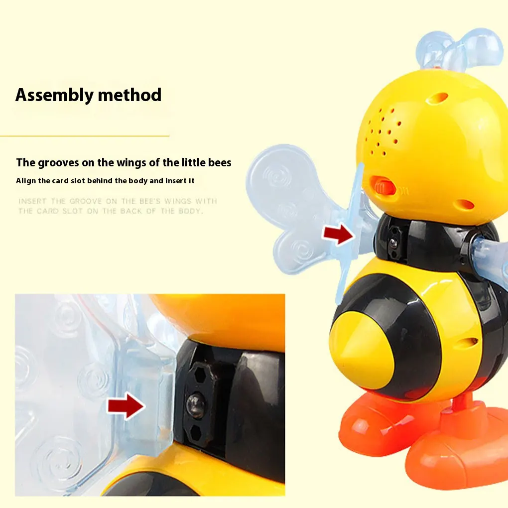 Dancing Bees Toy With Animated Music Lightweight And Safe For Joyful Playtime Can Joy To Children