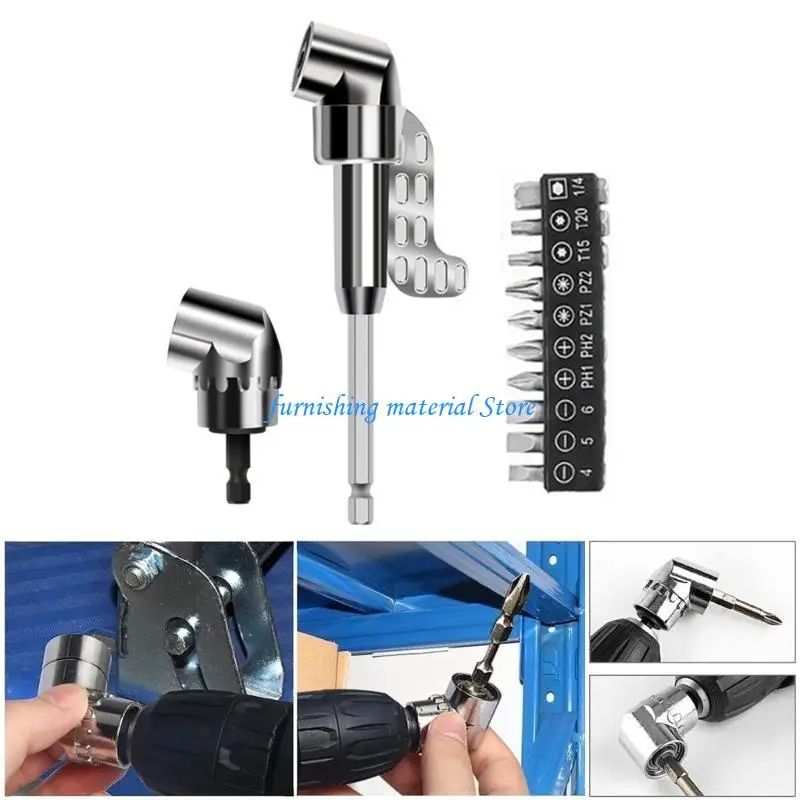 Y5GD 105° Drill Adapter with 1/4inch Shank Handle Extension Power