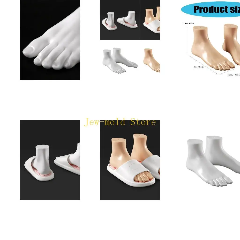 

C71B 1 Pair Anatomical Foot Replicas Shoe Display Foot Model Suitable for Education Artistic Anatomy Study Shoe Photography