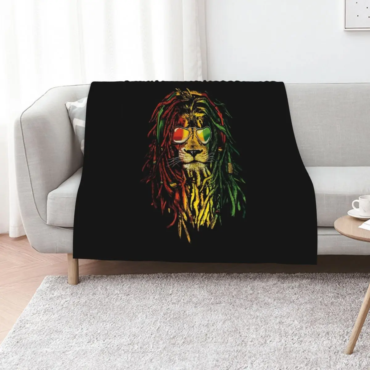 Bob Marley Lion Throw Blanket Designers Plush Beach Hairy warm for winter anime Blankets