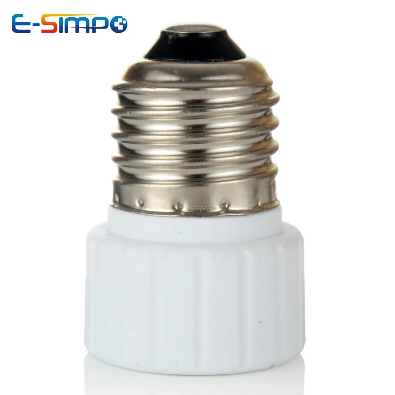 2pcs E17 to GU10, E27 E26-GU10 Porcelain Edison Screw to LED Spotlight Socket Ceramic Lamp Base Converter Extender Adapter