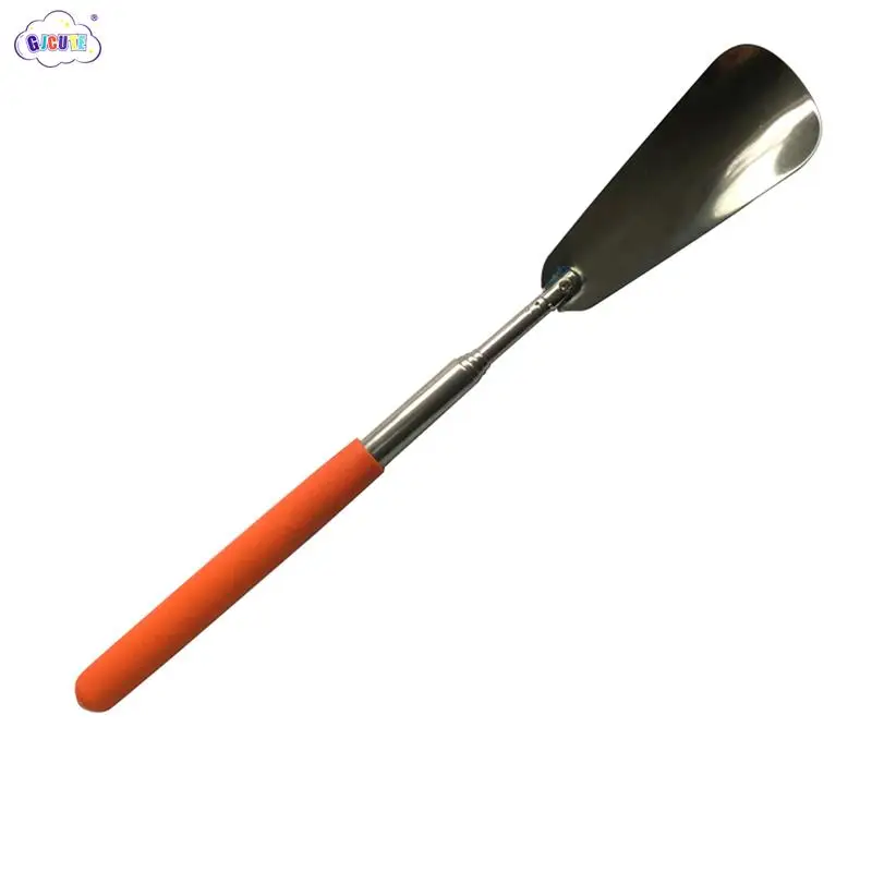 Telescopic Steel Long Handle Shoe Horn Flexible Lifter Spoon Professional Handle Shoe Shoe Tool Useful Shoehorn