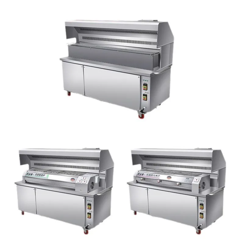 

Commercial, stall, smoke-free, barbecue truck, environmentally friendly, mobile